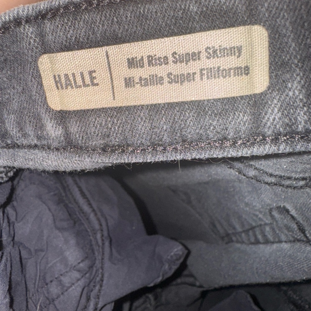 True Religion Halle Mid Rise Super Skinny Black Snakeskin Print Jeans Sz 26 - Picture 5 of 5